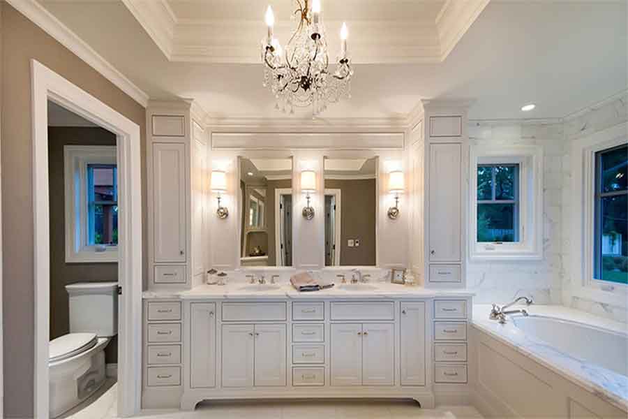 Paint Bathroom Cabinets For Painting, What Sheen Should Bathroom Cabinets Be