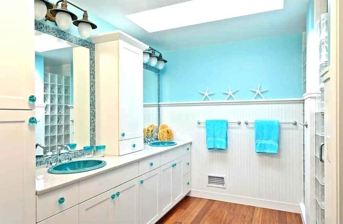 How To Choosing A Colour Palette Design, Beach Theme Bathroom