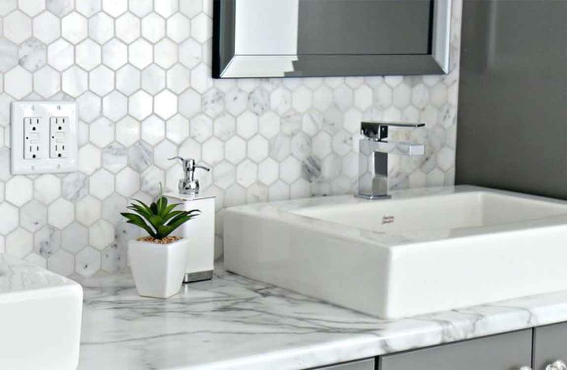 Mosaic Countertop Application Barana Sanitary Wares