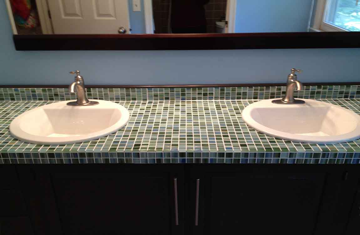 Mosaic Countertop Application Barana Sanitary Wares