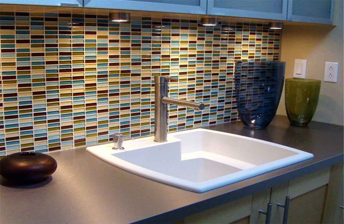 Mosaic Countertop Application Barana Sanitary Wares